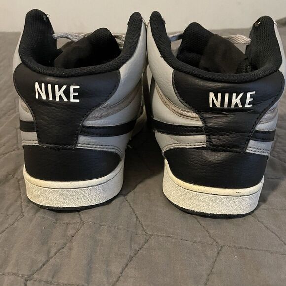 Nike Court Vision Mid Next Nature‎ Gray Black White Athletic Shoes Sz 8.5 - Picture 5 of 5